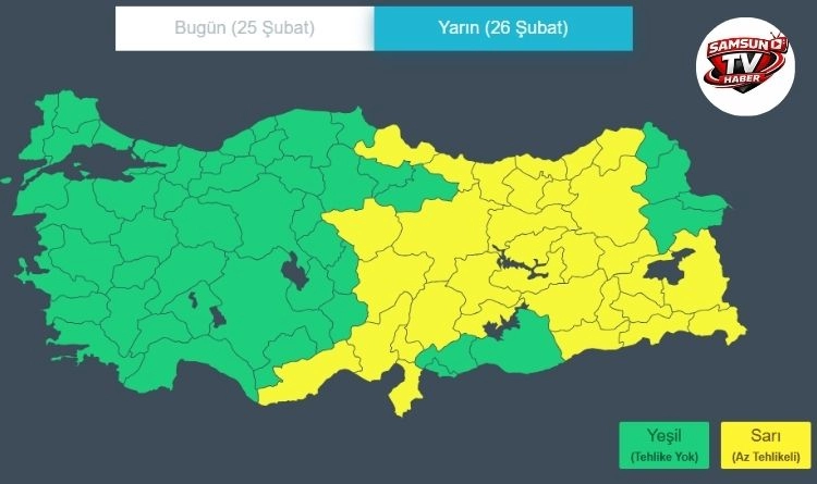 Meteoroloji Uyardı: Samsun’da Hava Sıcaklığı Sert Düşecek